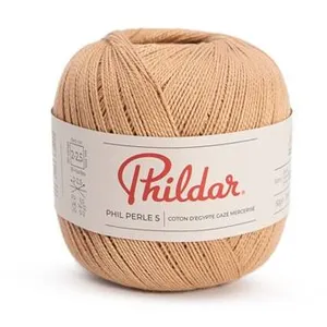 Cotons à Crocheter PHIL PERLE 5 - Phildar(...) - Ficelle Marron
