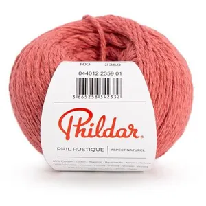 Pelote de Coton et Lin PHIL RUSTIQUE - Phildar(...) - Hibiscus pas cher