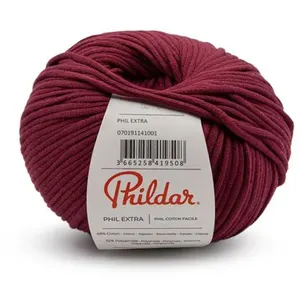Pelote de coton Phil Extra de 100Gr de Phildar : Douceur et Polyvalenc...
