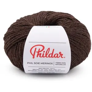 Phildar Fil à tricoter laine Mérinos Extrafine, Soie et Mohair - PHIL SOIE MER... pas cher