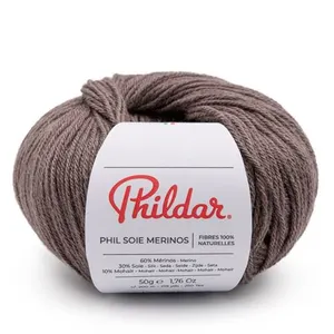 Fil à tricoter laine Mérinos Extrafine, Soie et Mohair - PHIL SOIE MER...
