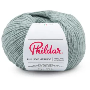 Fil à tricoter laine Mérinos Extrafine, Soie et Mohair - PHIL SOIE MER...