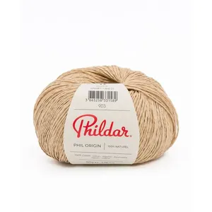 Fil de coton à tricoter Phil Origin - Phildar(...) - Ficelle Marron