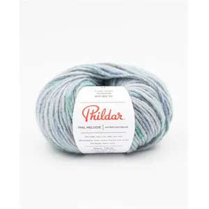 Phildar Pelote de laine et Alpaga à tricoter PHIL MELODIE - Orage Bleu... pas cher
