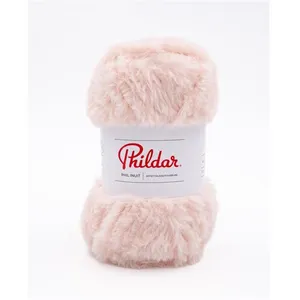 Phildar Pelote de fourrure à tricoter PHIL INUIT - 100GR - Poudre Rose...