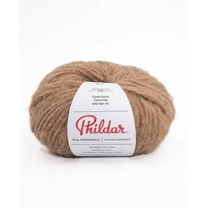 Phildar Pelote de Laine et Baby Alpaga PHIL ROMANTICO - Noisette Marro...