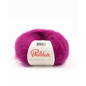 Phildar Fil exceptionnel à tricoter PHIL MOHAIR SOIE -(...) - Rose magenta