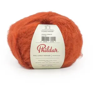 Phildar Pelote de mohair à tricoter PHIL LOVELY MOHAIR - Pumpkin Orang...