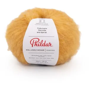 Phildar Pelote de mohair à tricoter PHIL LOVELY MOHAIR -(...) - Miel Jaune