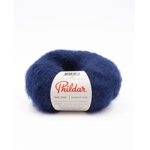 Pelote de laine et Mohair PHIL CHIC - 25gr - Phildar(...) - Marine Bleu