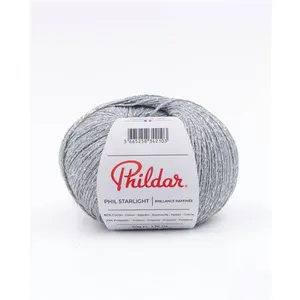 Coton fantaisie à tricoter Phil Starlight - Phildar(...) - Argent