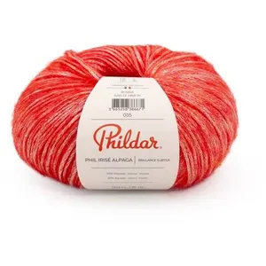 Phildar Pelote de laine et Mohair à tricoter PHIL IRISE ALPAGA -(...) - Rouge