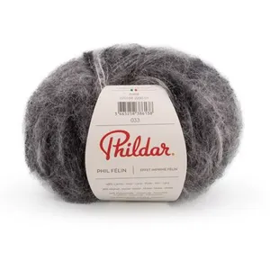Phildar Pelote de Laine et Mohair à tricoter PHIL FELIN - 25GR - Zébre...