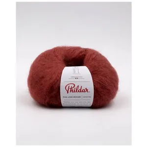Pelote de Laine et Mohair Phil Love Mohair - Phildar(...) - Grenat Rose