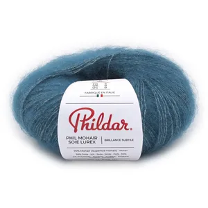 Phildar Fil exceptionnel à tricoter PHIL MOHAIR SOIE LUREX - 25GR - Bl...