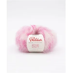 Phildar Pelote de laine et Mohair PHIL LEO - 25gr -(...) - Rose Flamant Rose