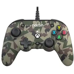 Comparateur de prix : Manette filaire Nacon Pro Compact Camo Forest pour Xbox et PC