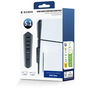 Hub USB Nacon pour PS5 Slim Noir pas cher