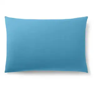 Coton Pur - Taie d'oreiller 100% Coton cyan 50x70 cm pas cher