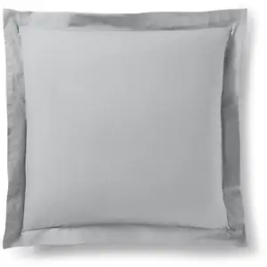 Coton Pur - Taie d'oreiller Volant plat 100% coton nuage 63x63 cm pas cher