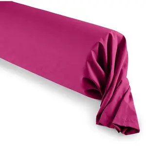 Coton Pur - Taie de traversin 45 x 185 cm 'Prémium' - Prémium Magenta pas cher