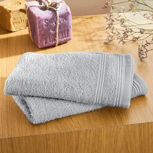 Comparateur de prix : UNIVERS DECOR Coton Pur - 4 Serviettes Invite Spa perle 30x50 cm
