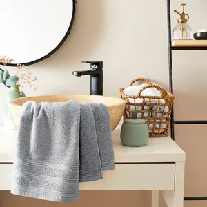 Comparateur de prix : Coton Pur - Serviette de Toilette Spa perle 50x100 cm