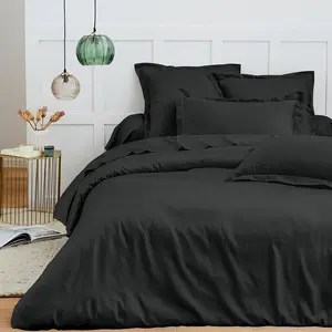 Coton Pur - Housse de couette 100% Coton truffe 140x200 cm pas cher