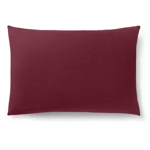 Coton Pur - Taie d'oreiller 100% Coton grenat 50x70 cm pas cher