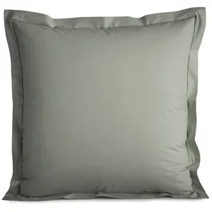 Coton Pur - Taie d'oreiller en percale de coton ardoise 65x65 cm pas cher