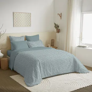 UNIVERSDECOR Pack complet housse de couette réversible pour lit 140 x ... pas cher
