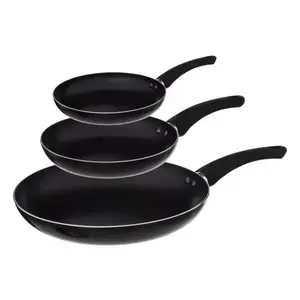 ROYALTY LINE Lot de 3 poêles 20/24/28 cm revêtement anti-adhésif Secret de gourmetVendu parcdiscount