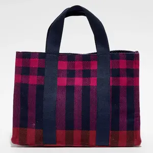 Inouitoosh - Petit Sac Cabas 100% Laine Maud fuchsia - 33x24x12 cm OS pas cher