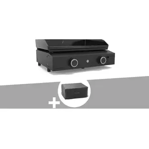 Plancha gaz Origin 60 acier châssis inox + Housse - Forge Adour pas cher
