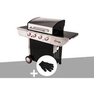 Comparateur de prix : Barbecue gaz - SOMAGIC - Manhattan 450GPI - 4 brûleurs - Plancha - Noi...