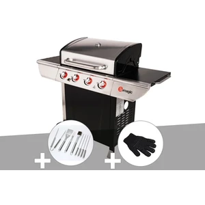 Comparateur de prix : Barbecue gaz - SOMAGIC - Manhattan 450GPI - Plancha - Accessoires inox