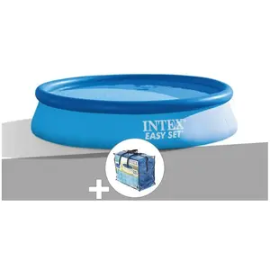 Comparateur de prix : Intex Kit piscine autoportée Intex Easy Set 3,05 x 0,61 m + Bâche à ...