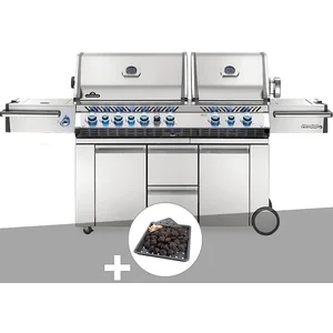 Comparateur de prix : Barbecue à gaz Prestige Pro 825 + Plateau charbon - Napoleon