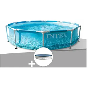 Comparateur de prix : Intex Kit piscine tubulaire Intex Metal Frame Ocean ronde 3,05 x 0,76 ...