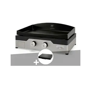 Comparateur de prix : LE MARQUIER Plancha gaz Signature Allure 260 Duo + Couvercle de protection -