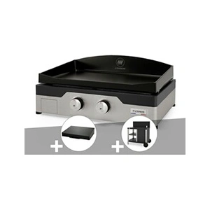 Comparateur de prix : Plancha gaz Signature Allure 260 Duo + Couvercle de protection + Desse...