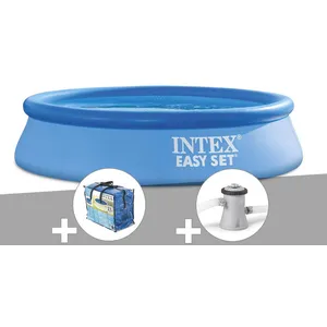 Comparateur de prix : Piscine autoportée Easy Set 2,44 x 0,61 m - INTEX - Bleu - Sans filtre...