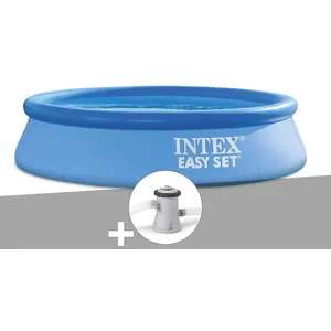 Comparateur de prix : Piscine autoportée - INTEX - Easy Set 2,44 x 0,61 m - Gonflable - Bleu