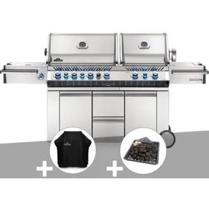 Comparateur de prix : Napoleon Barbecue à gaz Prestige Pro 825 + Housse de protection + Plat...