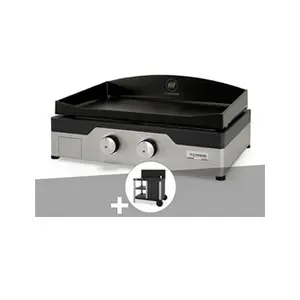 Comparateur de prix : Plancha gaz Signature Allure 260 Duo + Desserte - Le Marquier TU