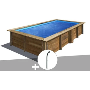 Comparateur de prix : Kit piscine bois sunbay lemon 3,75 x 2,00 x 0,68 m + douche