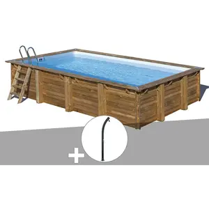 Comparateur de prix : Gre Kit piscine bois Gré Evora 6,20 x 4,20 x 1,33 m + Douche