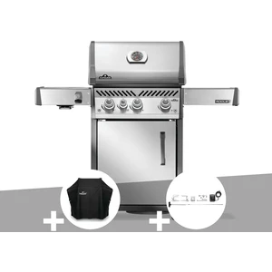 Napoleon Barbecue À Gaz Rogue Pro Inox 3 Brûleurs + 1 Sizzle Zone + Ho... pas cher