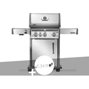 Napoleon Barbecue À Gaz Rogue Pro Inox 3 Brûleurs + 1 Sizzle Zone + Rô... pas cher