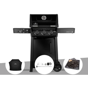 Napoleon Barbecue Gaz Freestyle Noir Pro 3 Brûleurs + 1 Bruleur Sizzle... pas cher